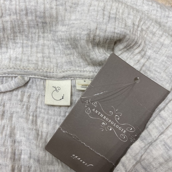 Anthropologie Eloise Ruched Zip Up Blouse. Grey. Size small. NWT - Picture 7 of 10